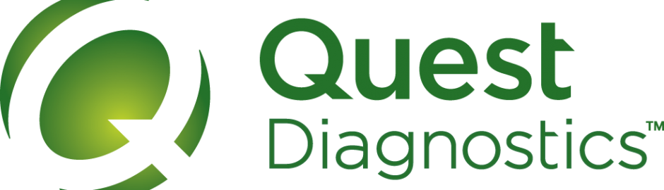 quest diagnostics logo black and white